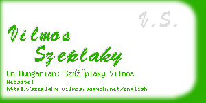 vilmos szeplaky business card